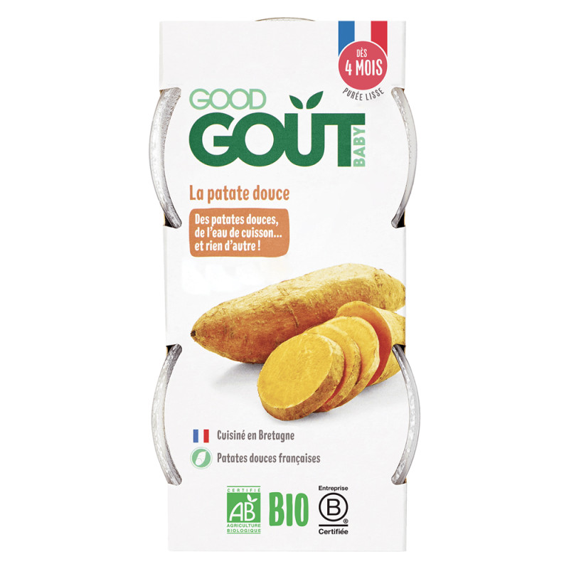 Good Goût La patate douce dès 4 mois bio 2 x 120gr