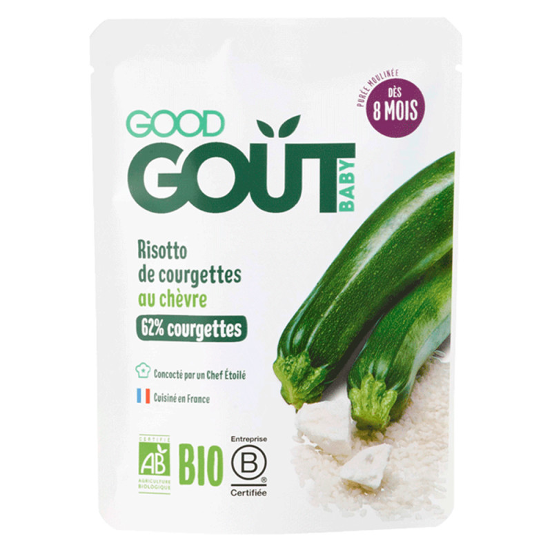 Good Goût Risotto de courgettes au chèvre dès 8 mois bio 190gr