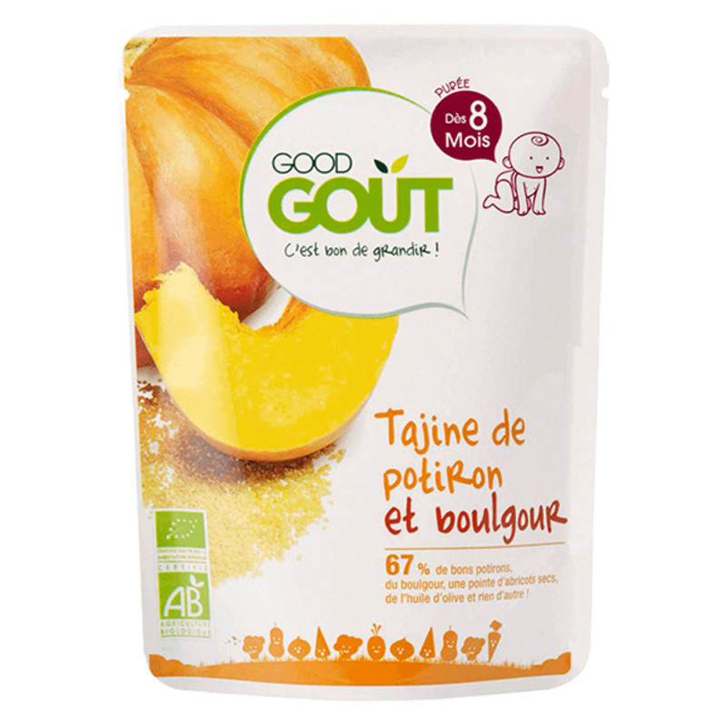 Good Goût Tajine de potiron et boulgour dès 8 mois bio 190gr
