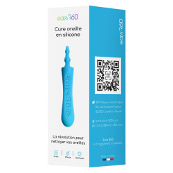 Ears 360 Coton-tige réutilisable enfant bleu