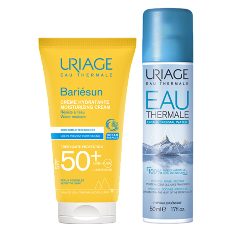 Uriage Bariésun Crème Hydratante SPF50+ 50ml + Eau thermale 50ml