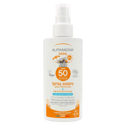 Alphanova Spray solaire bébé bio SPF 50 Hypoallergénique 125gr