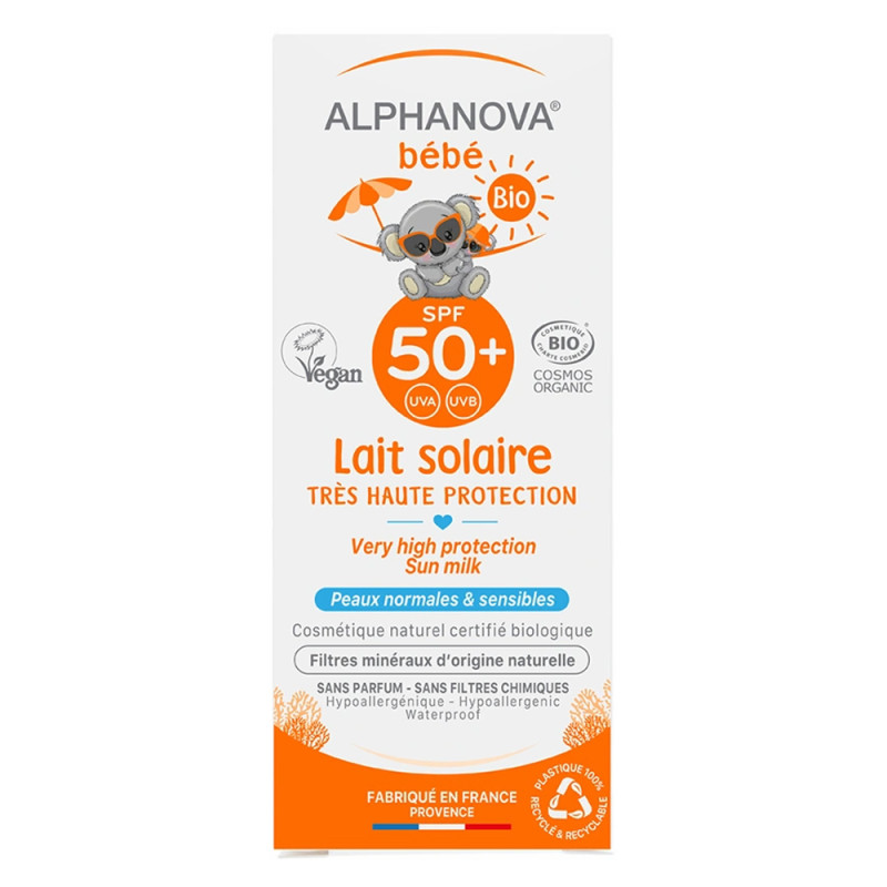 Alphanova Bébé Lait Solaire Bio SPF 50+ 50ml