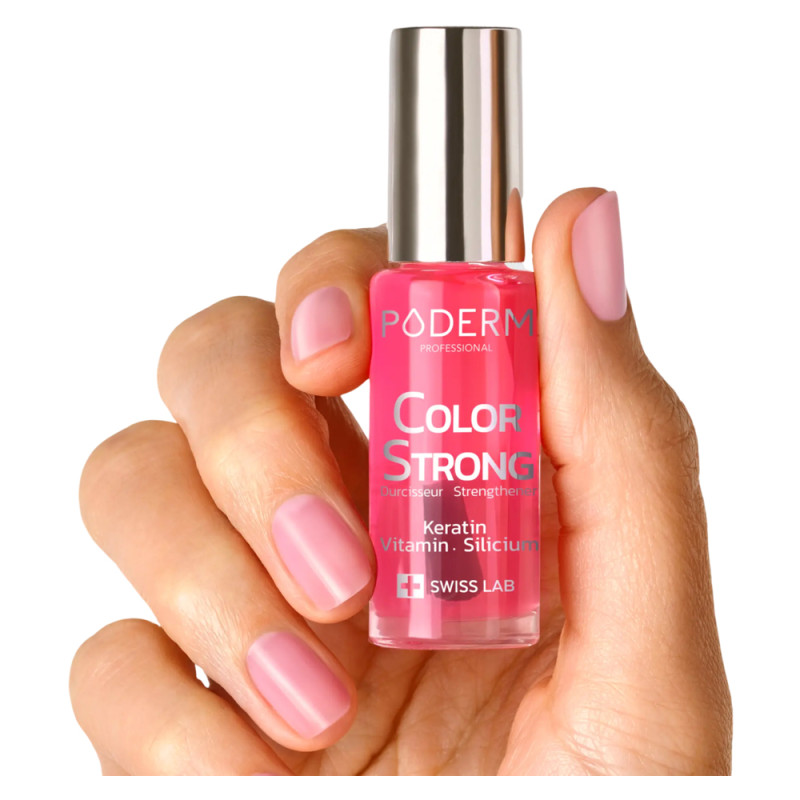 Poderm Vernis Color Strong Durcisseur Gloss éclat 8ml