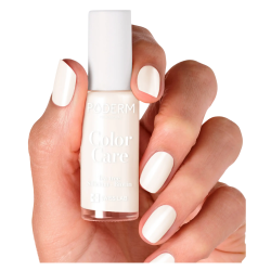 Poderm Vernis Color Care Tea tree 122 Blanc perlé 8ml