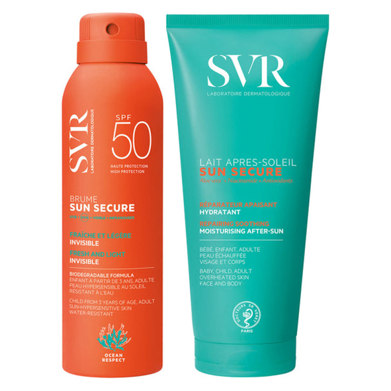 SVR Coffret Sun Secure Brume SPF50+ 50ml + Après-soleil 50ml