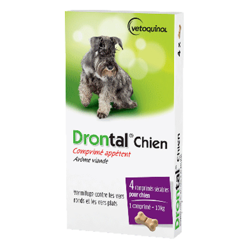 Drontal Chien arome viande 6 comprimés sécables