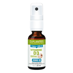 D.Plantes Vitamine D3 végétale 2000UI spray 20ml
