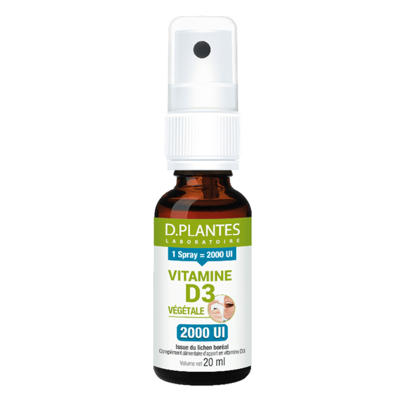 D.Plantes Vitamine D3 végétale 2000UI spray 20ml