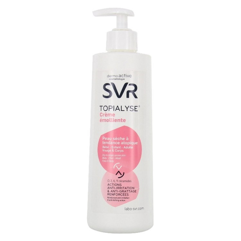 SVR Topialyse Crème émolliente visage & corps 500ml
