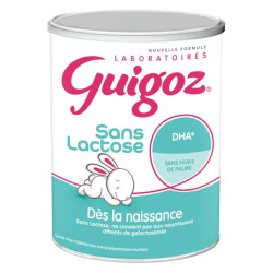 Guigoz Sans Lactose Dès la naissance 400gr