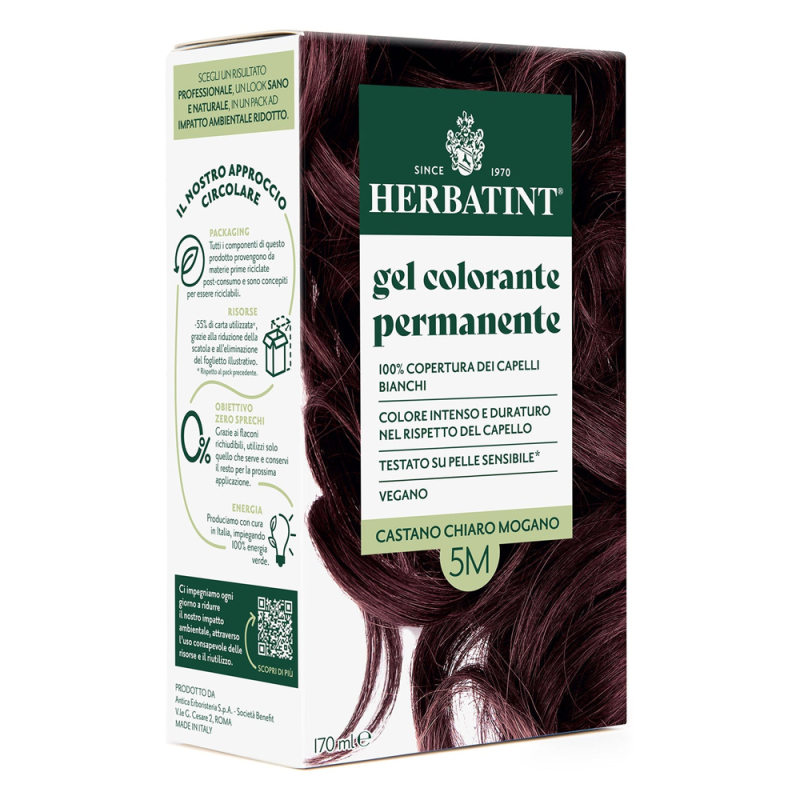 Herbatint Soin colorant permament 5M châtain clair acajou 170ml