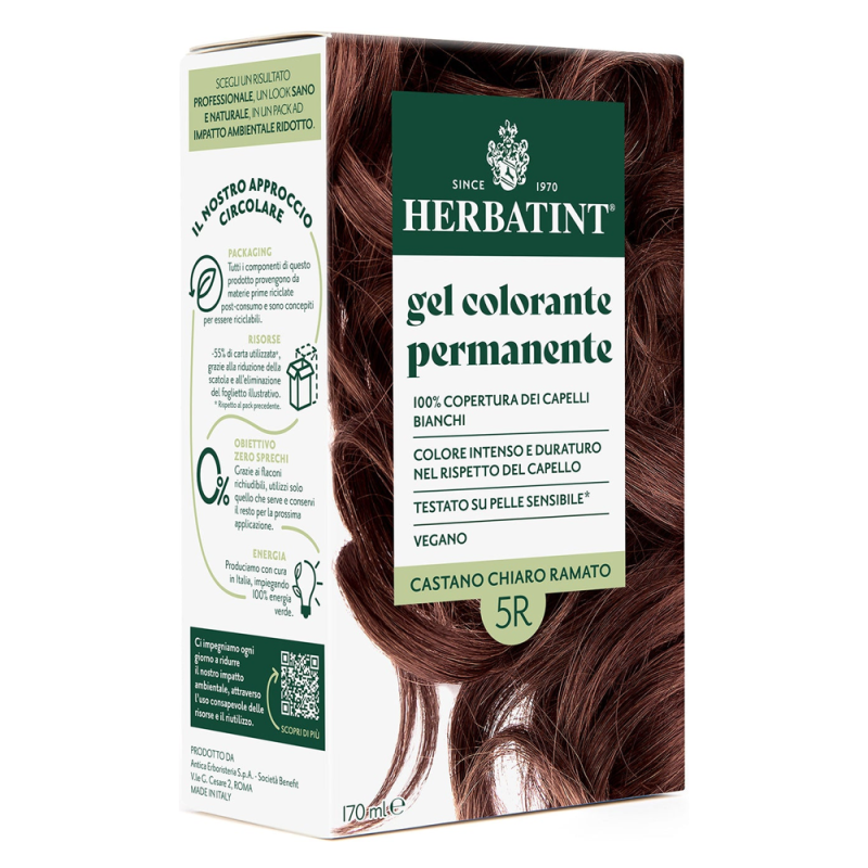 Herbatint Soin colorant permament 5R châtain clair cuivré 170ml