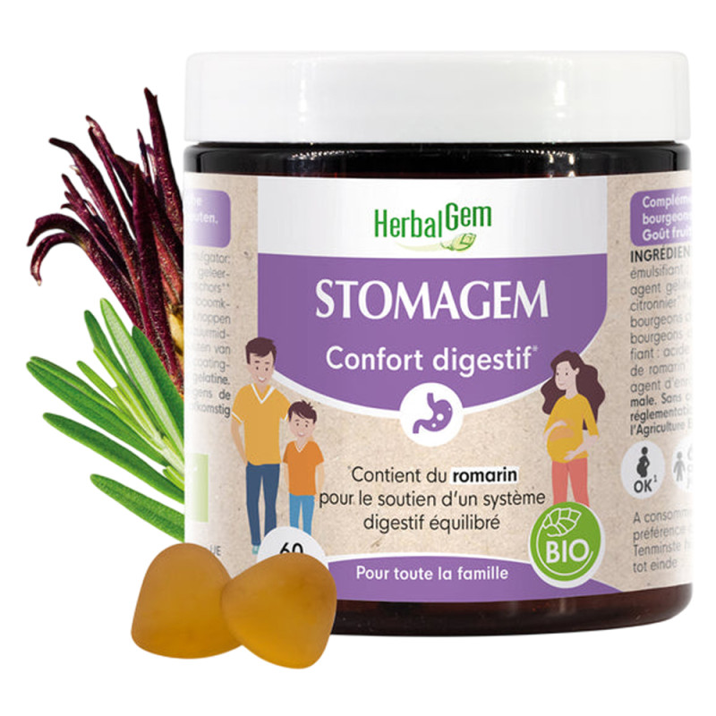 Herbalgem Stomagem Confort digestif bio 60 gummies