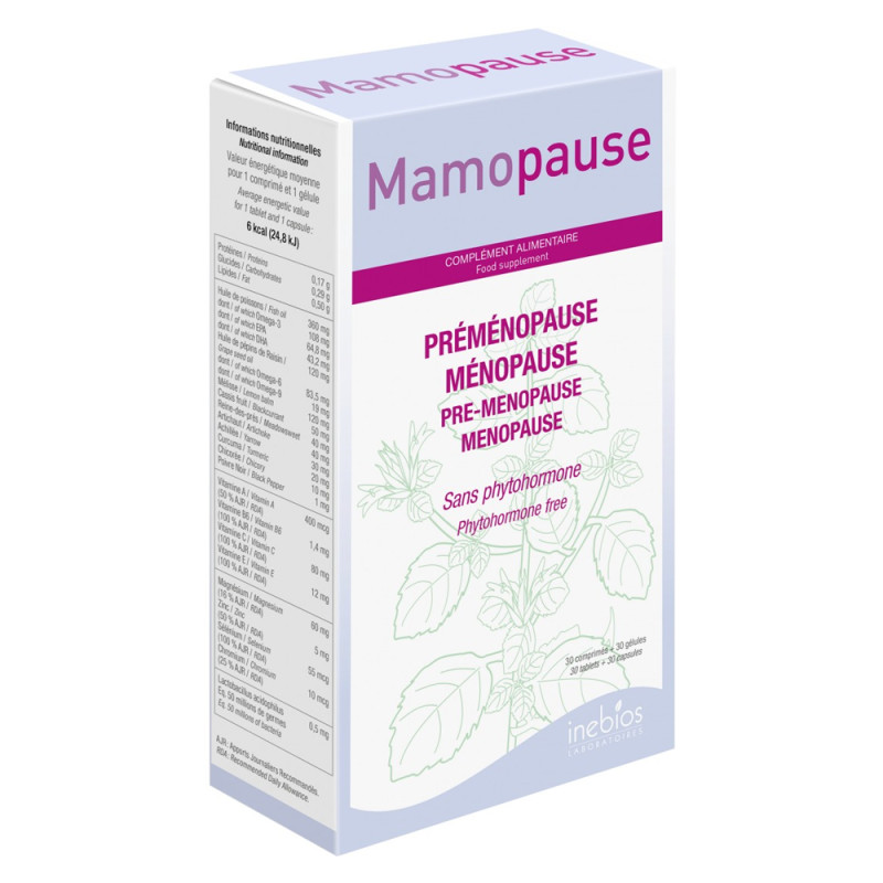Inebios Mamopause 30 gélules + 30 comprimés