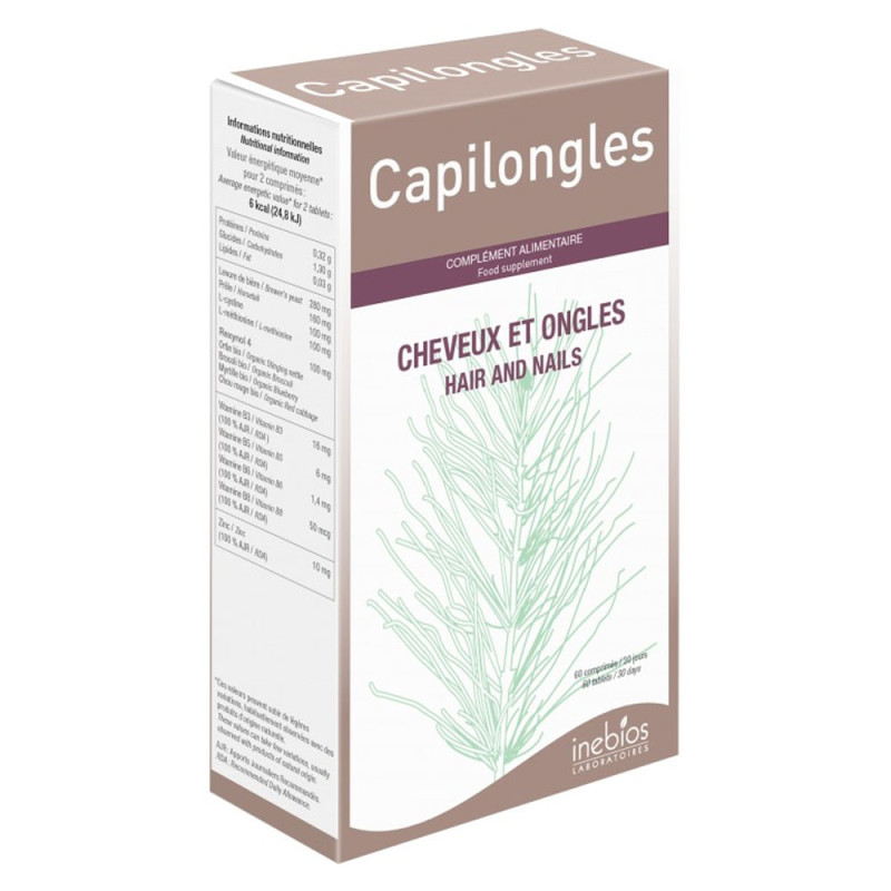 Inebios Capilongles Cheveux et Ongles 60 comprimés