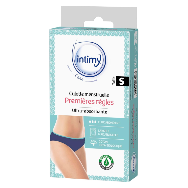 Intimy Care Culotte menstruelle premières règles taille S