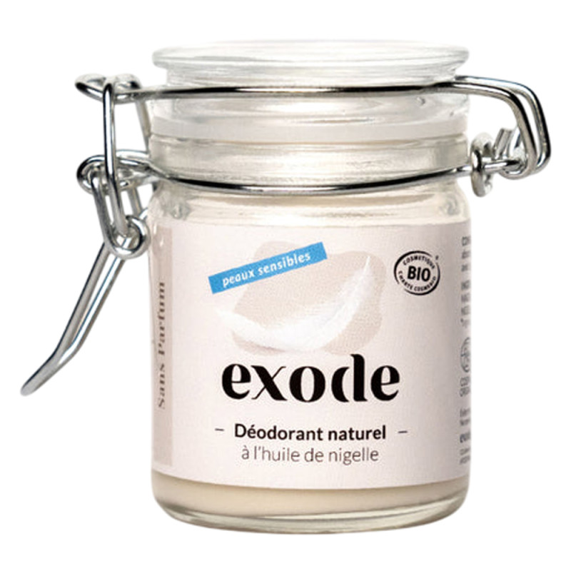 Exode Déodorant Naturel Peaux sensibles sans parfum 50gr