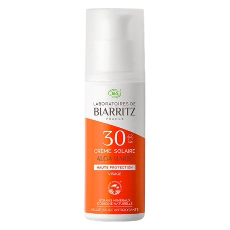 Laboratoires de Biarritz Alga Maris Crème solaire visage SPF30 - 50ml