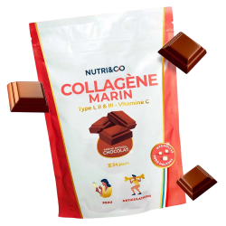 Nutri&Co Collagène Marin arôme naturel chocolat 180gr