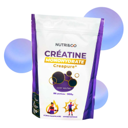 Nutri&Co Créatine monohydrate Creapure 88 portions 300gr