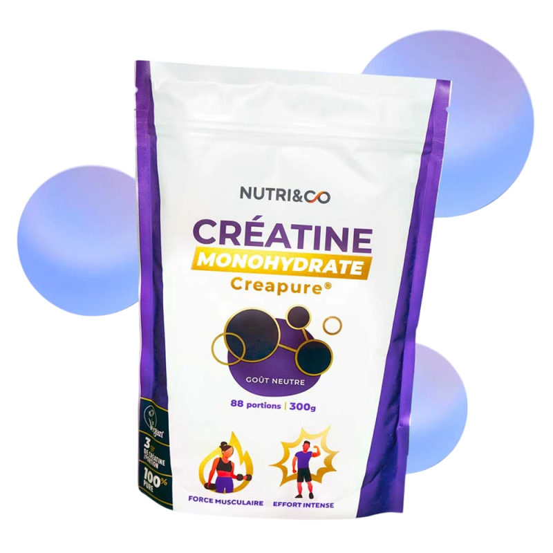Nutri&Co Créatine monohydrate Creapure 88 portions 300gr