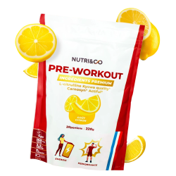 Nutri&Co Pre-Workout goût citron 220gr