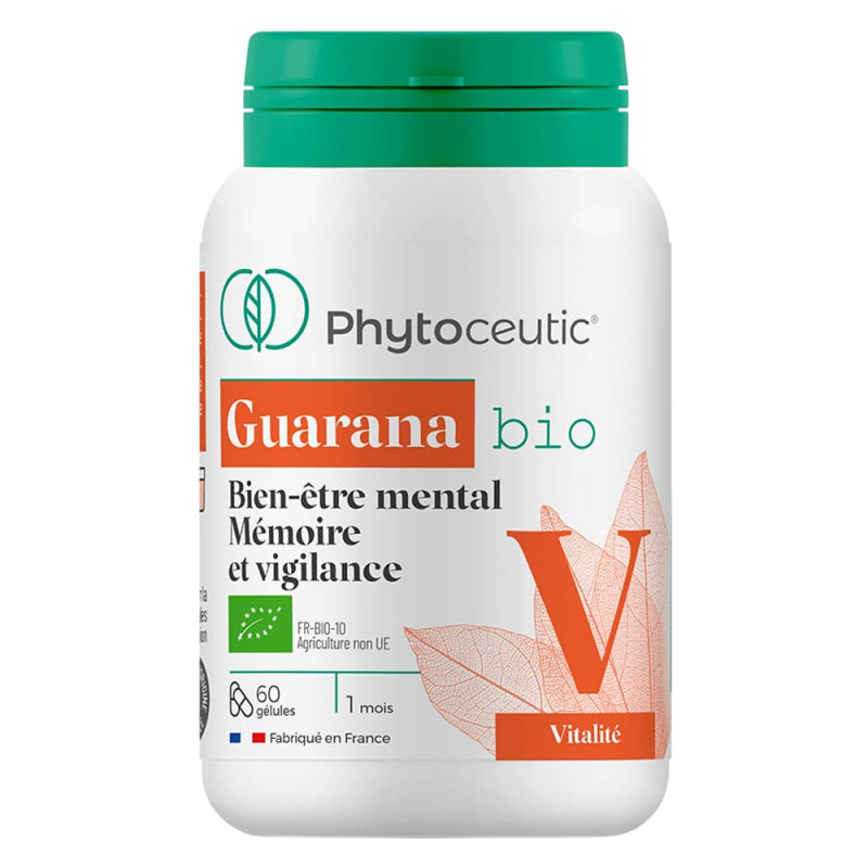 Phytoceutic Les Monos Vitalité Guarana bio 60 gélules