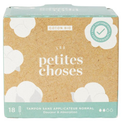 Les Petites Choses Tampon Sans Applicateur Flux normal bio boîte de 18