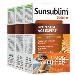 Nutreov Sunsublim Solaire bronzage âge expert lot de 3x28 capsules