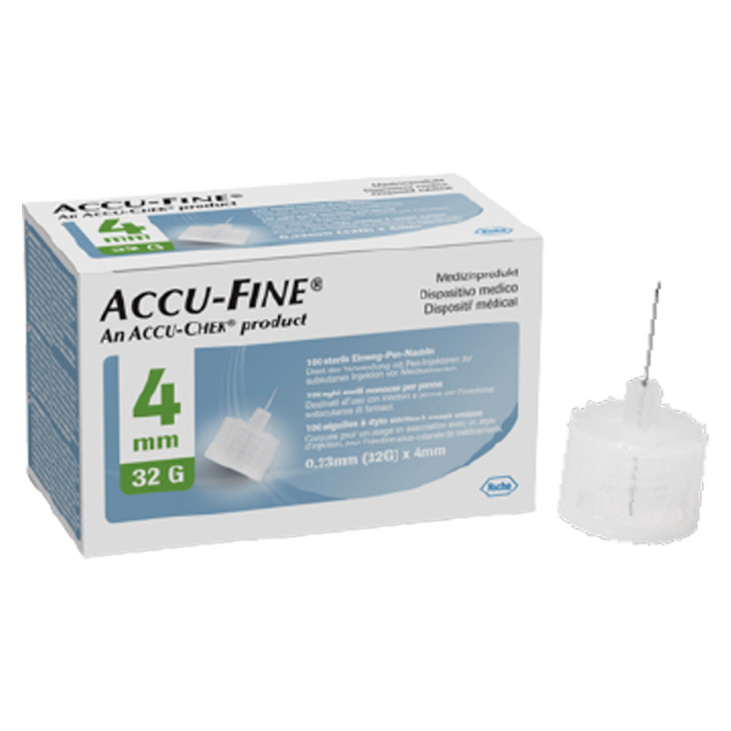 Accu-Fine Aiguilles 32G 4mm 100 pièces