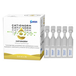 Cationorm Emulsion opthalmique Sécheresse oculaire 30 unidoses