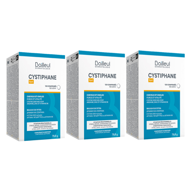 Bailleul Cystiphane Fort cheveux et ongles 3x120 comprimés