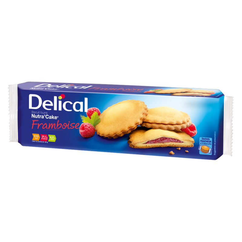 Delical Nutra’Cake Biscuit fourré Framboise 405gr
