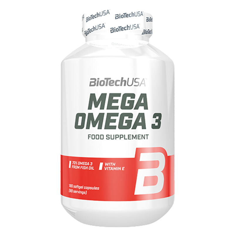 BioTechUSA Mega Omega 3 - 180 capsules