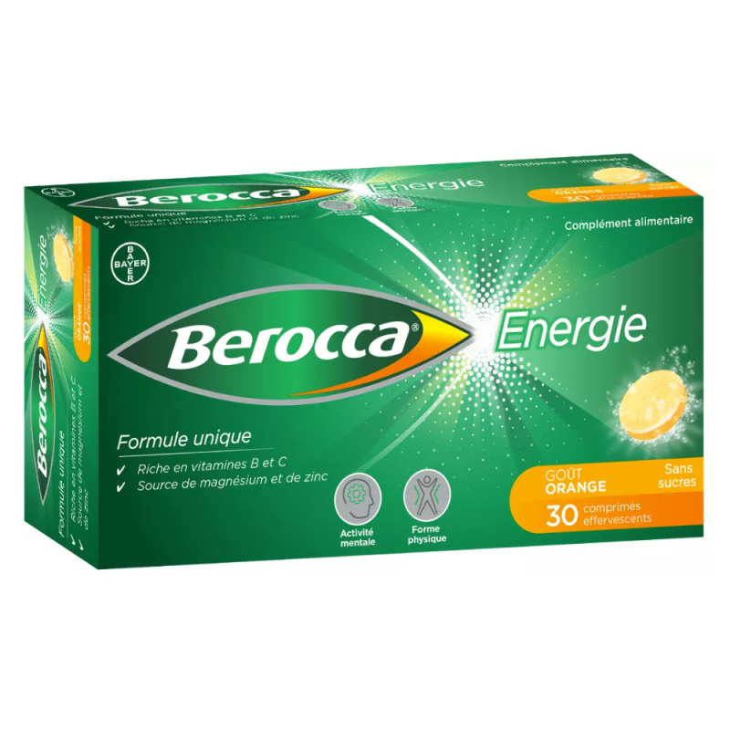 Berocca Energie Orange 30 comprimés effervescents