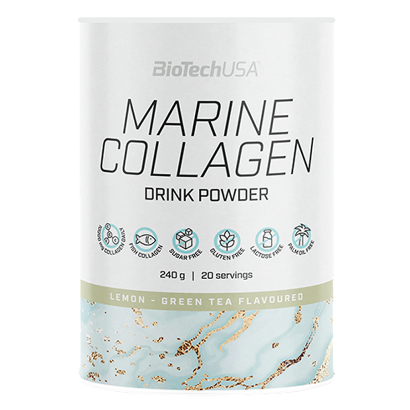 BioTechUSA Marine Collagen Thé vert-Citron 240gr