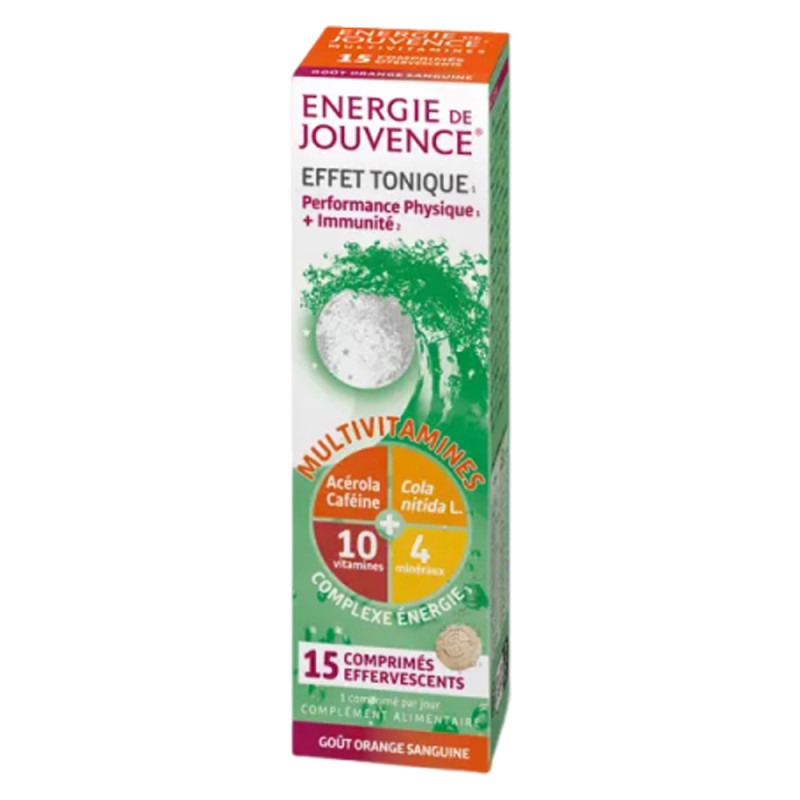 Energie de Jouvence Effet Tonique Multivitamines 15 comprimés effervescents