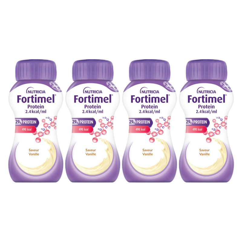 Nutricia Fortimel Protein 2.4 kcal/ml caramel lot de 4x200ml