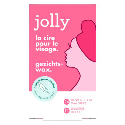 Jolly Bandes de cire Visage 24 pièces