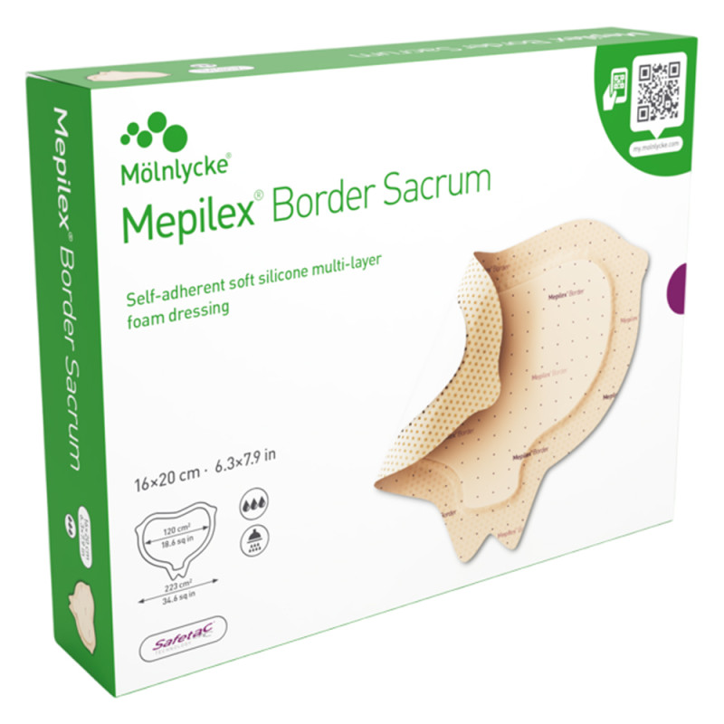 Mölnlycke Mepilex Border Sacrum Pansement 16 x 20cm 10 pièces
