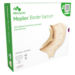 Mölnlycke Mepilex Border Sacrum Pansement 22 x 25cm 10 pièces