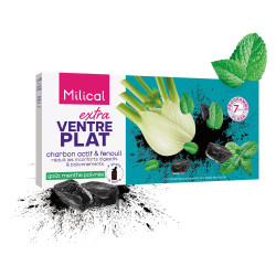 Milical Extra Ventre Plat Charbon actif 7 doses