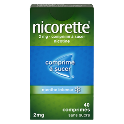Nicorette 2mg menthe intense 80 comprimés à sucer