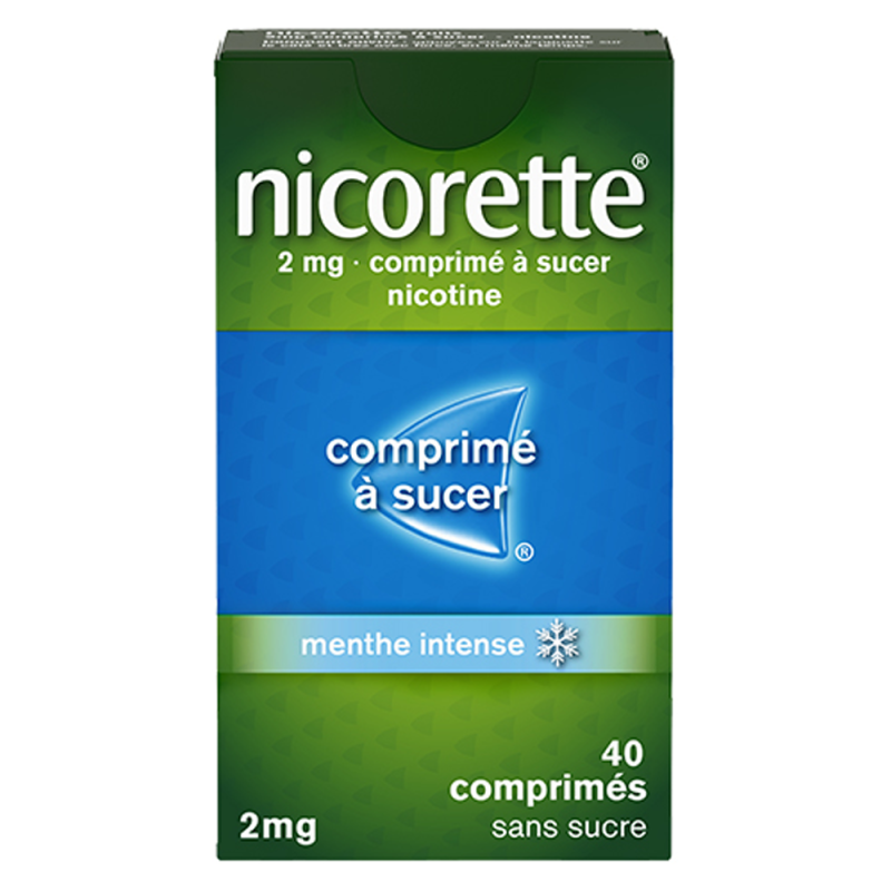 Nicorette 2mg menthe intense 160 comprimés à sucer