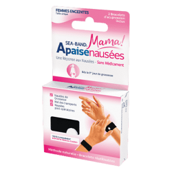 Sea-Band Mama Apaisenausées 2 Bracelets rose