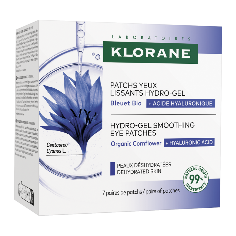 Klorane Patchs Yeux Lissant Hydro-Gel 7 pièces
