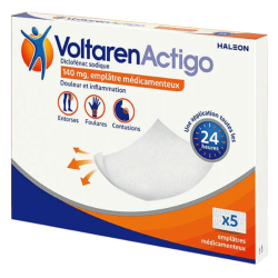 VoltarenActigo 140mg 7 emplâtres médicamenteux