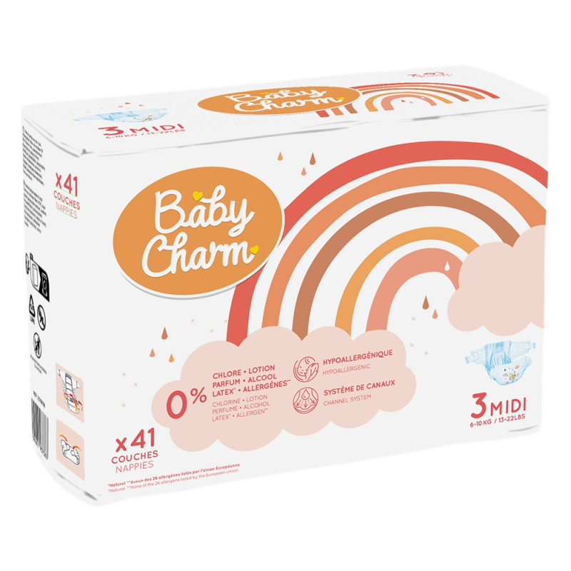 Baby Charm Super Dry Flex 3midi 4-9kg 41 couches