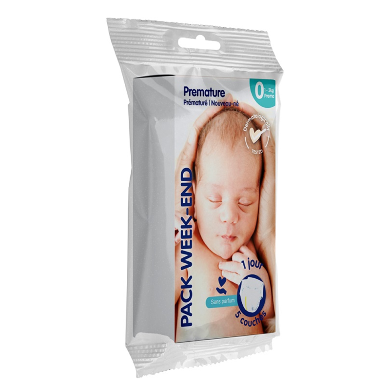 Baby Charm 5 Couches prématuré pack week-end 1-3kg